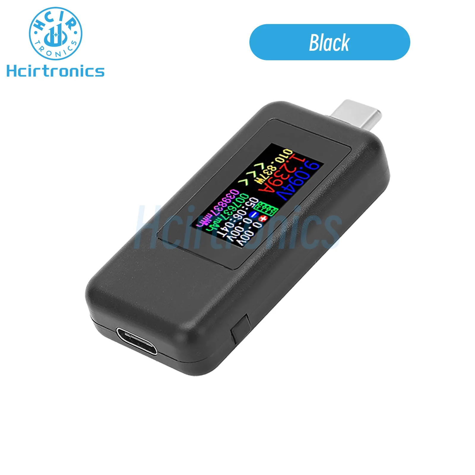 KWS-1902C Type-C USB Tester Current Voltage Monitor Power Meter 0-5A 4-30V for USB-C Cables Mobile Battery Detector Tool