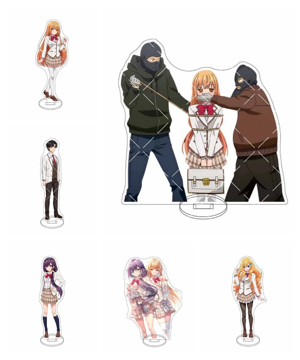 New 15CM Anime Rich Girl Caretaker Character Cosplay Keychain Figure Acrylic Stand Model Gifts Decoration Collection Accesorios