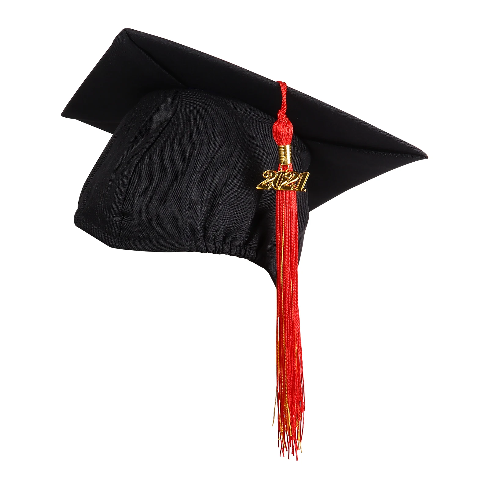 

Woven Degree Cap 2021 Graduation Hat Headdress Refined Tasel Golden Charm Exquisite Workmanship Suitable Ceremony