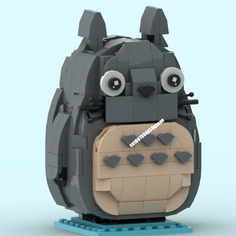 New 730Pcs Popular Totoros Cartoon Series Character Square Head Figures Set Model Custom Puzzle Diy Creative Ideas Kid Toy Gifts