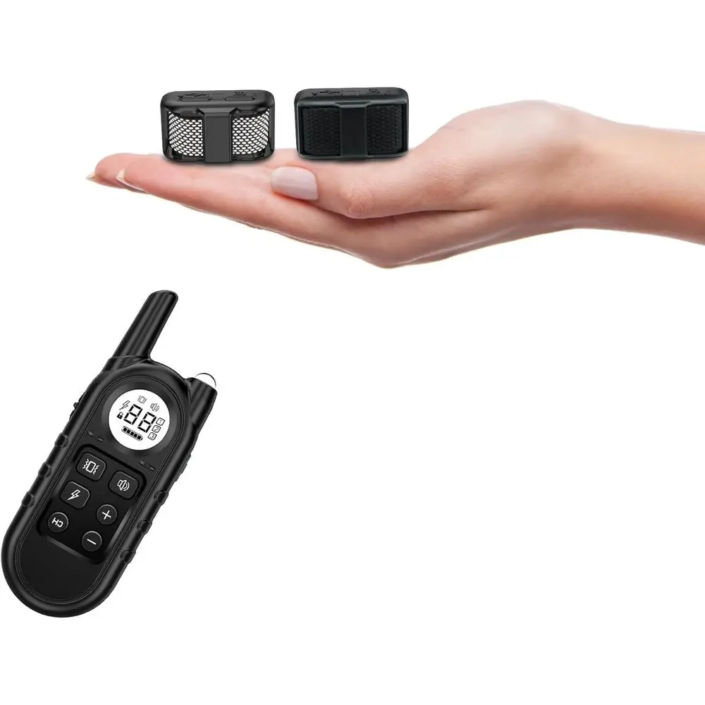 

Lightest Dog Training Collar with Remote for Small Dogs 5-15lbs & Medium Large Dogs/Puppies, Waterproof, Rechargeable, 1300ft Ra