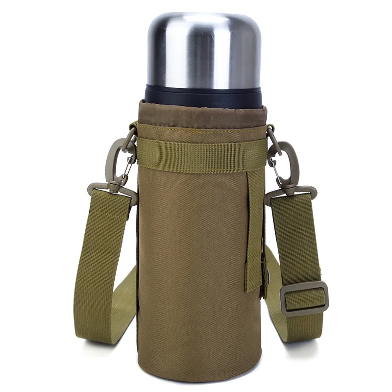 

Outdoor Sports Water Bottle Bag Tactical Shoulder Pouch Camouflage Crossbody Kettle Holder Portable Travel Camping Hiking Bag