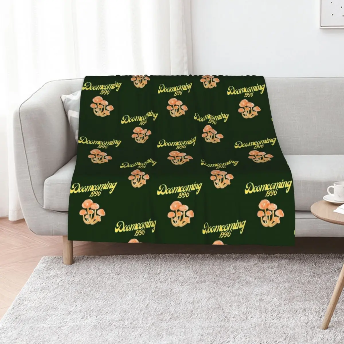 Girl Who Loves First Day Of Doomcoming 1996 You Been Vintage Retro Throw Blanket halloween blankets ands Winter beds Blankets