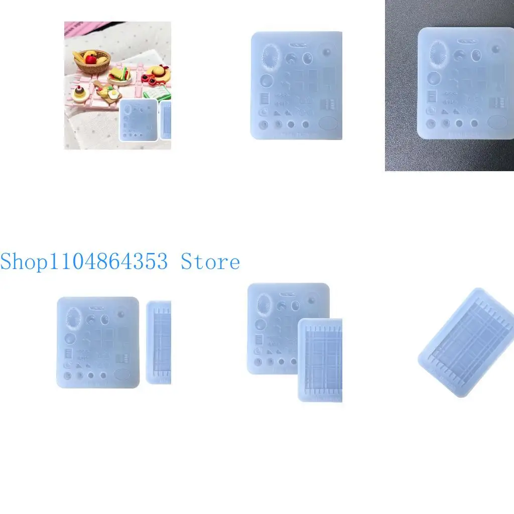 

652f Гибкая силиконовая корзина для пикника с замысловатыми деталями для создания декоративных предметов аксессуары для изделий