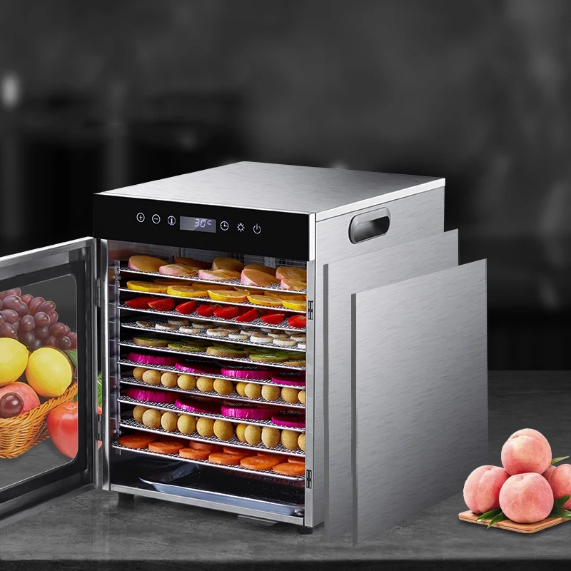 آلة تجفيف الطعام بالنقانق، آلة تجفيف المواد الفواكه والطبية المنزلية والتجارية، فرن تجفيف أوتوماتيكي