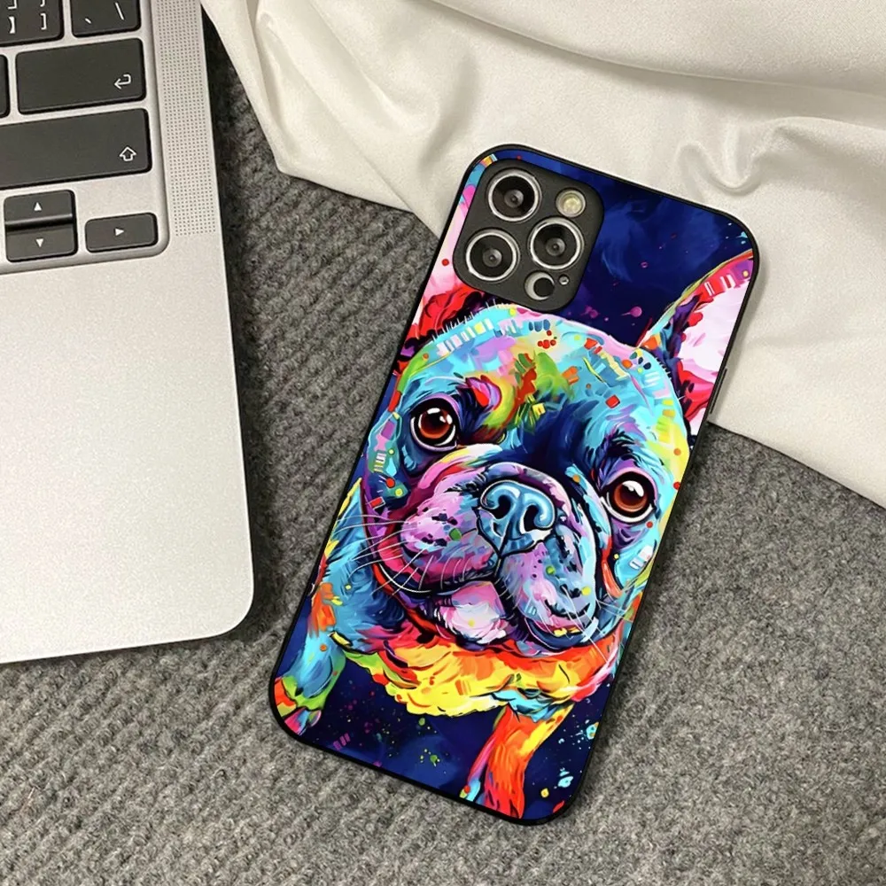 French Bulldog Phone Case For iPhone 14 11 12 13 Mini Pro Max 8 7 6 6S Plus X SE 2020 XR XS Funda Case