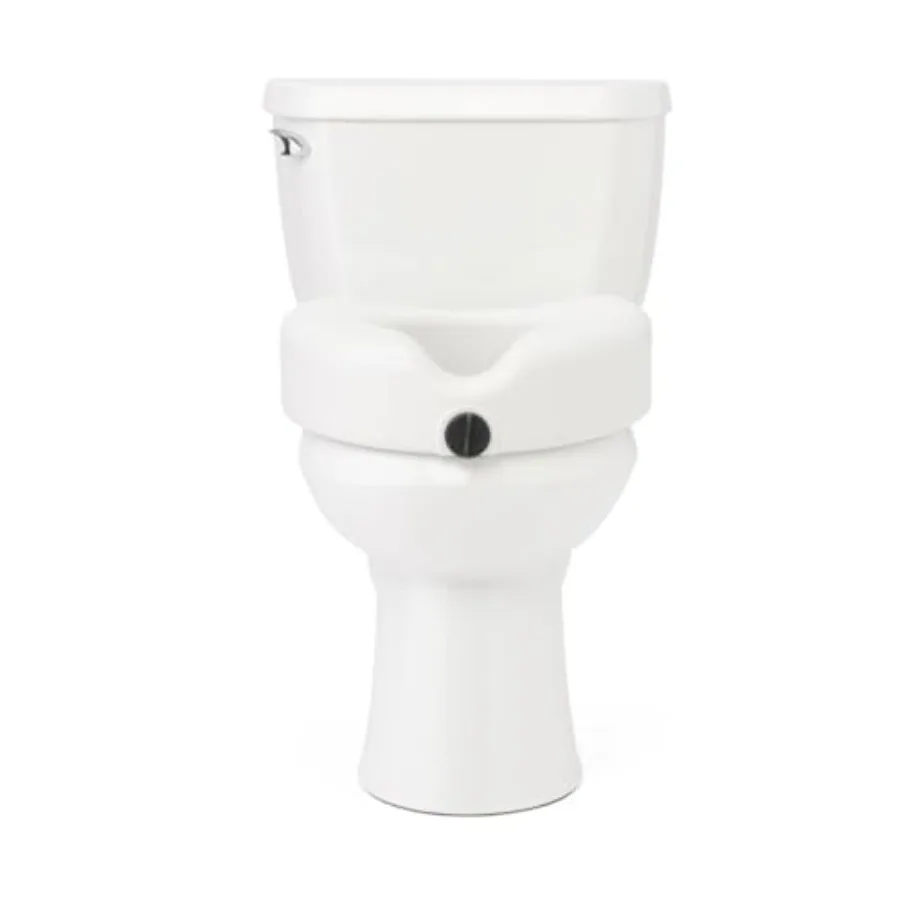 

5 Elevated Toilet Seat Riser with Microban Antimicrobial Protection Designed for Seniors Adults and Individuals with Mobility C