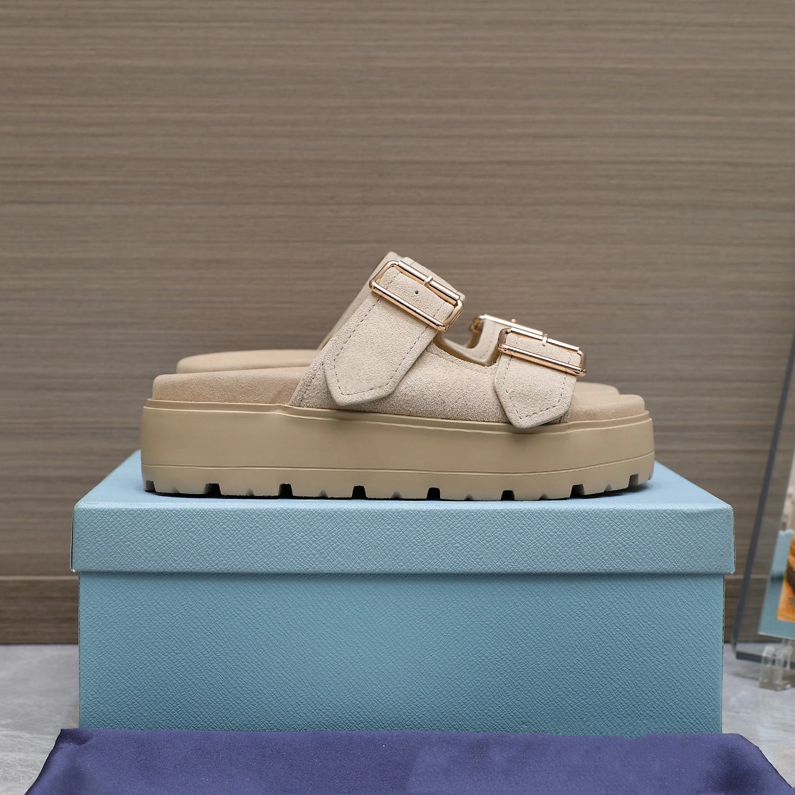 SHIYUNJIN женская обувь, размеры 35–41, тапочки из натуральной коровьей замши, шлепанцы из натуральной кожи на плоской платформе, летняя дизайнерская обувь Zapatillas