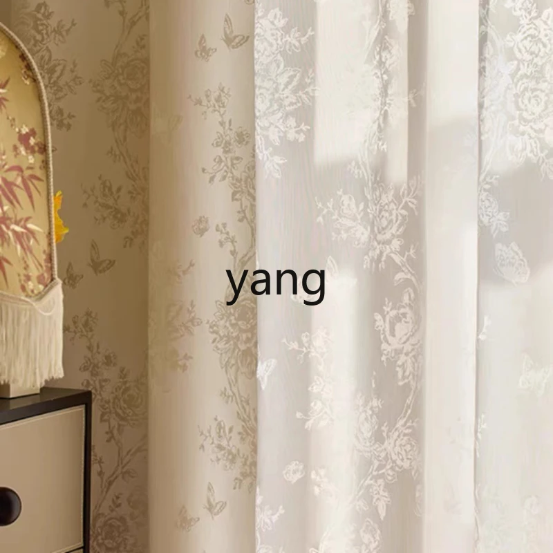 

lmm Luxury French Curtains for Bedroom and Living Room, Light-Filtering and Privacy-Protecting Sheer Curtains