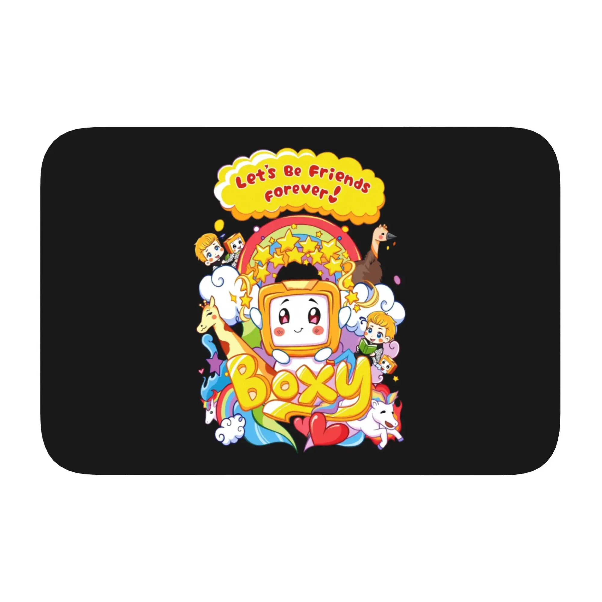 Game Lanky Box Fashion Anime Cartoon  Front Door Mat Anti-Slip Outdoor Quick Dry  Doormat Floor Bathroom Entrance Rug Carpet