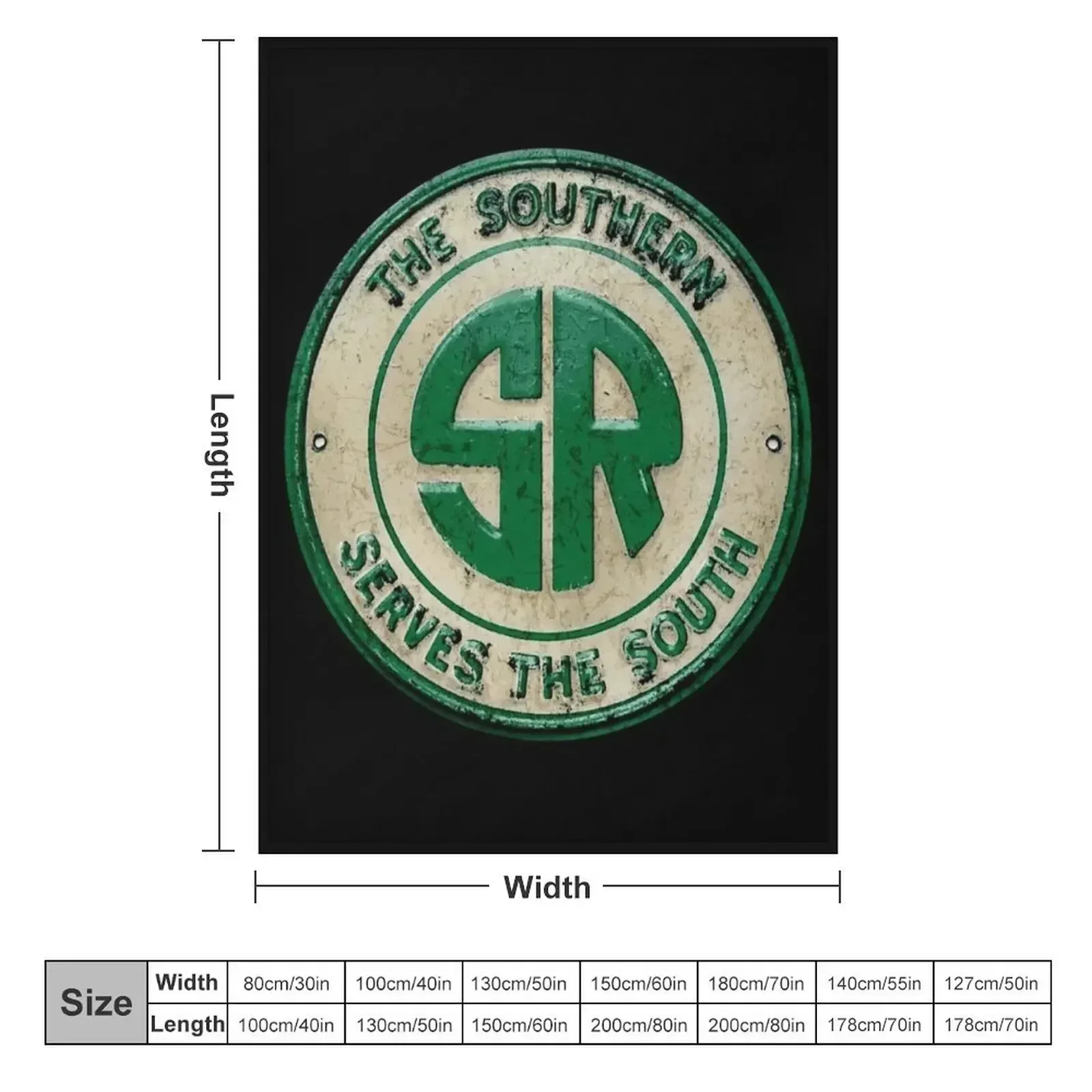 The Southern Railroad Throw Blanket couch cozy soft plush fuzzy picnic outdoor blanket