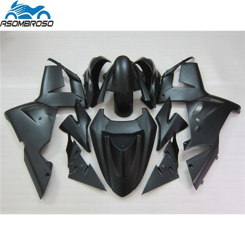 Special plastic Motorcycle Bodyparts for Kawasaki Ninja ZX10R fairing kit 2004-2005 all black fairing set zx10r 04 05 BJ35