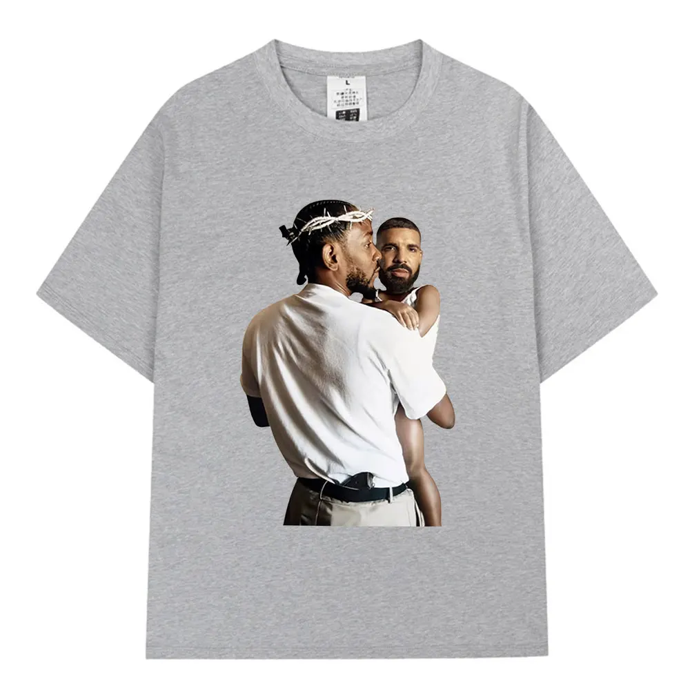 Rapper Kendrick Lamar Drake Funny T Shirt Mr Morale & The Big Steppers T Shirts Men Fashion Hip Hop Vintage T-shirts Streetwear