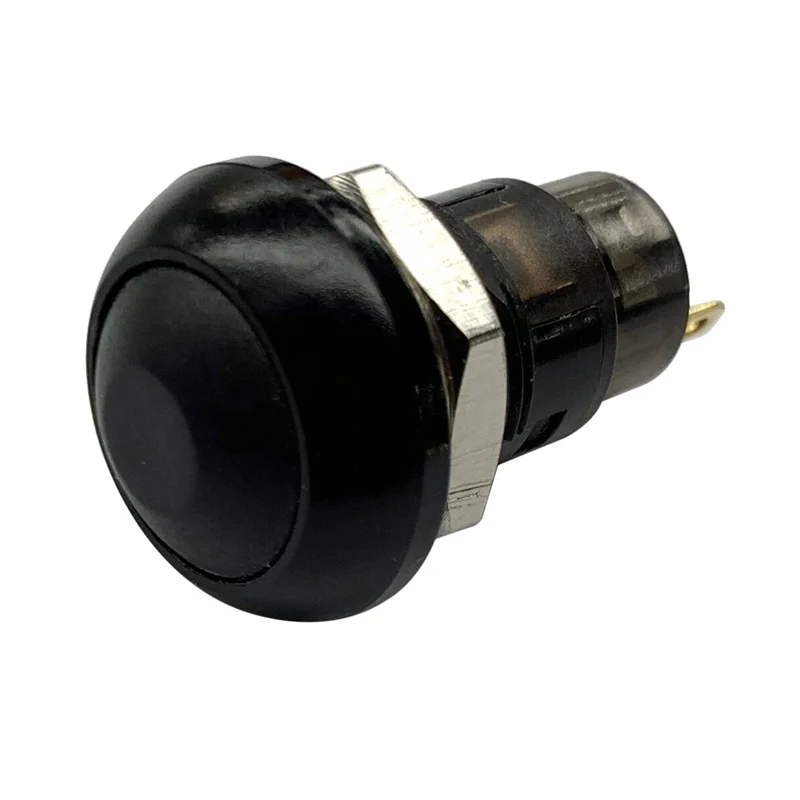 

AB46-3X Водонепроницаемый кнопочный переключатель с фиксацией включения-выключения 12 мм SPST 2A IP67, черный