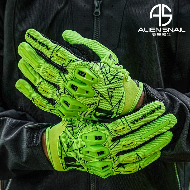 

Motorcycle Gloves Leather Anti-drop Four-season Universal Locomotive Equipment Men's Riding Touch Screen Breathable Non-slip