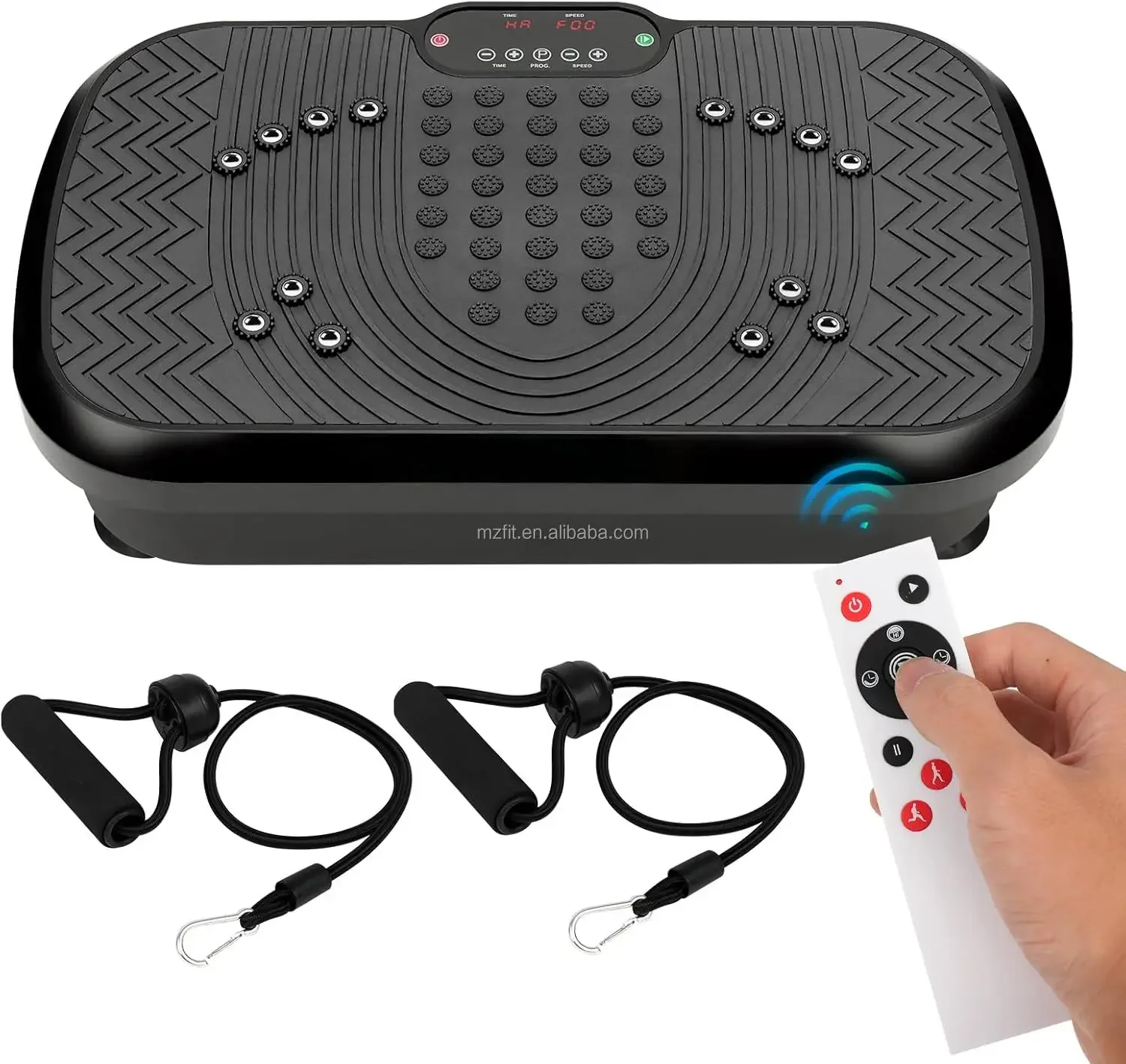 200W Rope Magnetic Crazy Fit Exercise Vibrating Fitness Massager One-Stop Purchase Vibration Platform Plate Electromagnetic