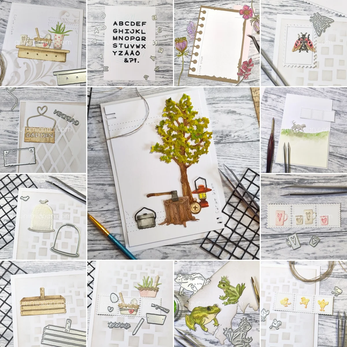 

Grodor Alfabet Ladybug Chicken Garden Mini Metal Cutting Dies for DIY Greeting Card Make Scrapbooking Craft Paper Decoration