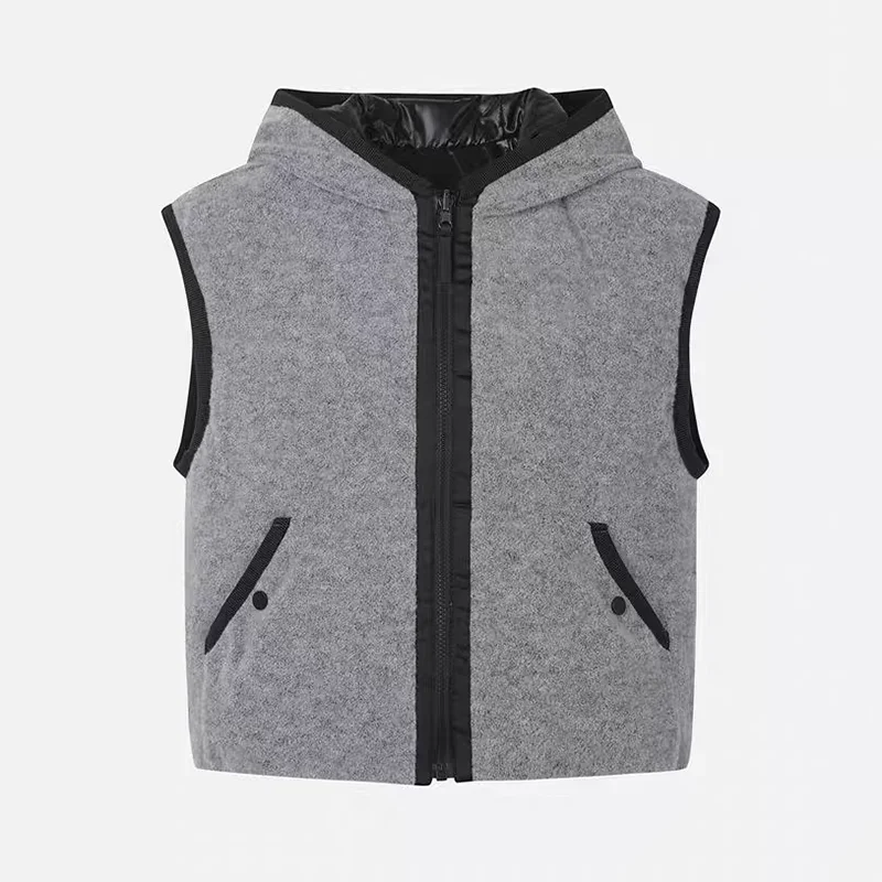 Winter golf clothing women's warm double-sided splicing color sleeveless vest golf outdoor sports vest jacket