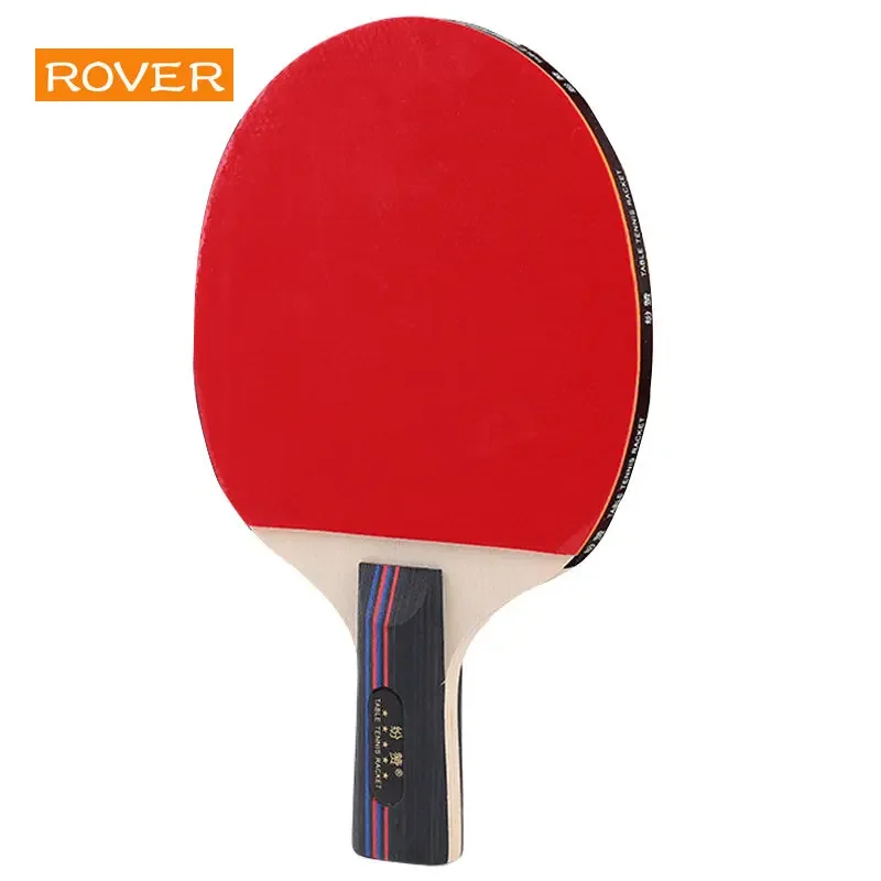 Raquette de tennis de table 4 étoiles pour enfants, ensemble d\'entraînement de ping-pong, batte de lame en caoutchouc, pagaie de tennis de haute