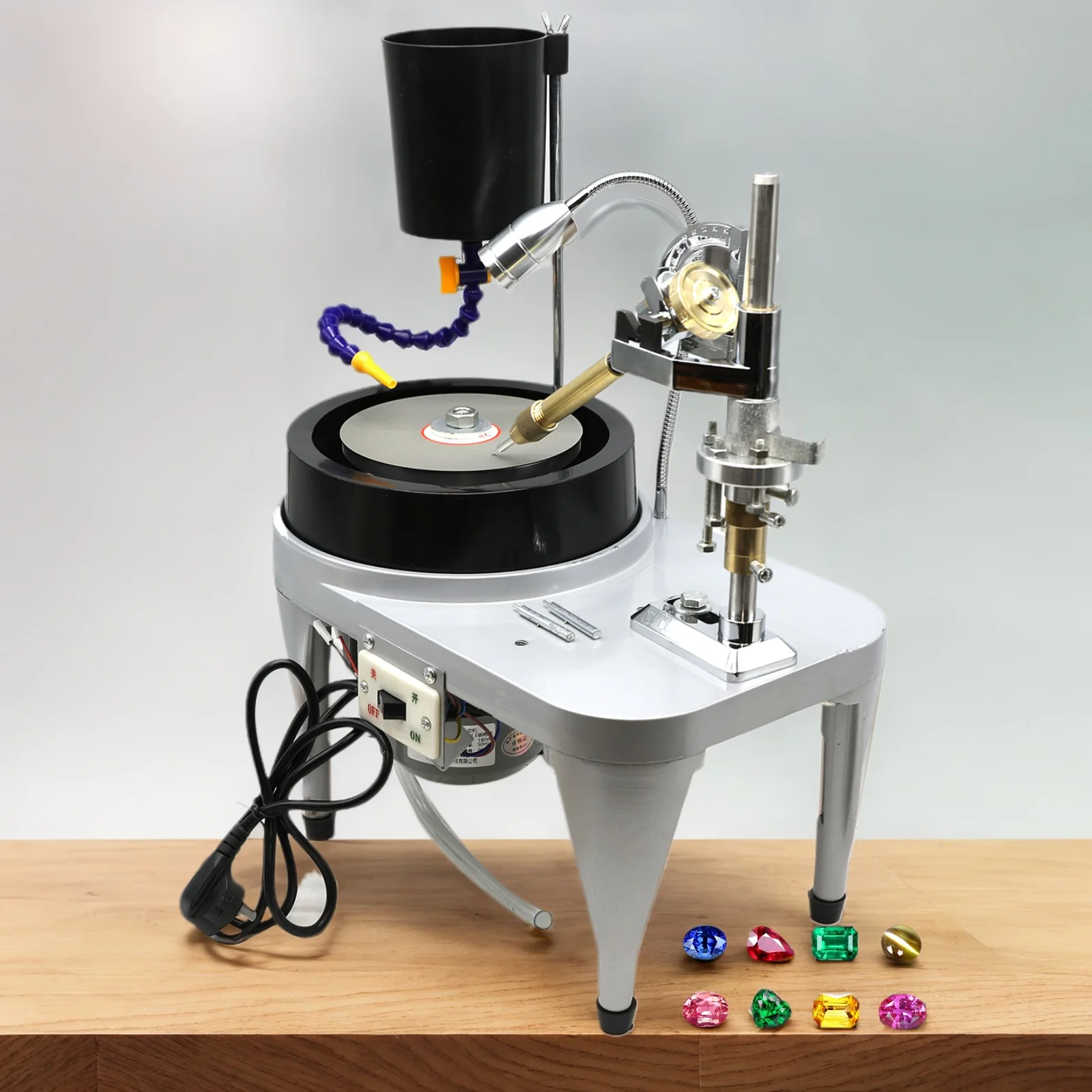6 Inch Treasure Stone Carving Machine Emerald Grinding and Polishing Machine Diamond Facial Equipment