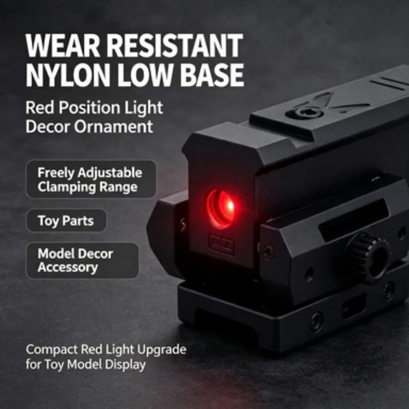 Space Saving Nylon Low Profile Nylon Base Red Glow Indicator Adjustable Clamp Range Kid Play Toy Parts