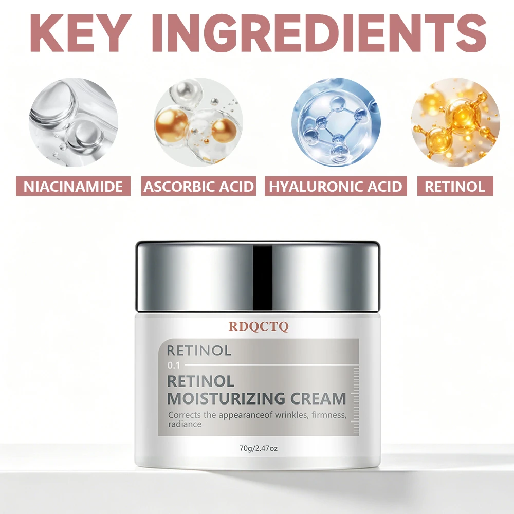 Retinol Cream 0.1% Concentrate - Hydrating Facial Moisturizer with Retinol Complex - Smooth Texture, Daily Skincare for All Skin