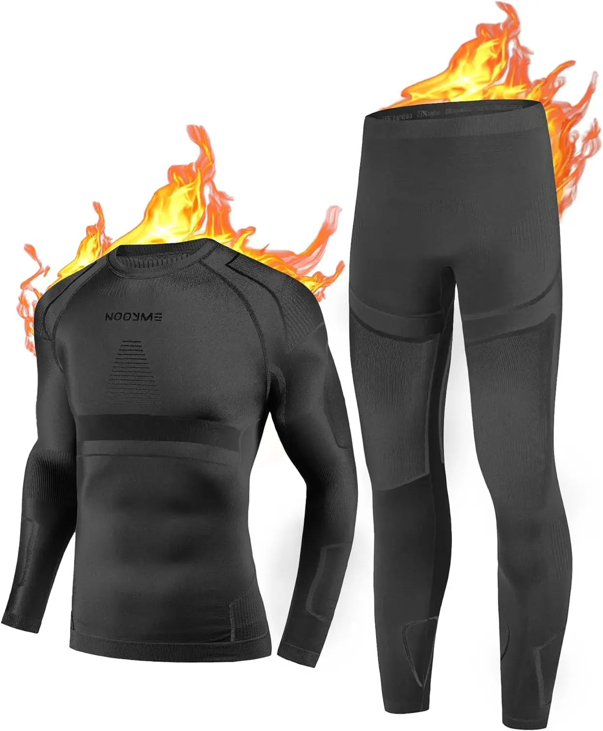 

Men's Thermal Underwear Base Layer for Cold Weather - Long Johns Warm Winter Wear