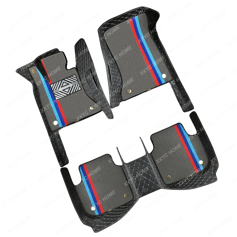 Custom Fit Leather Car Floor Mats M M1 M2 M3 M4 M5 M6 i3 i4 i7 E70 iX iX3 x7 X6 X5 X4 X3 X2 X1 Interior floor styling