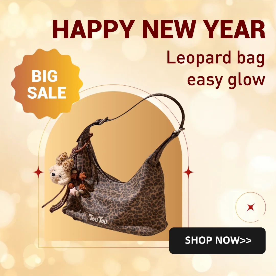 Stylish Leopard Print Shoulder Bag - Perfect for Gifts & Commuting