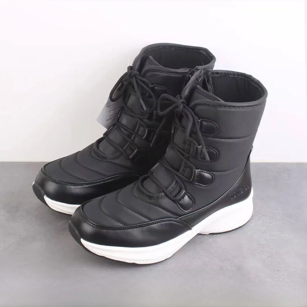 

Polar Resistance Winter Boots Women's Fashion Cotton Sandwich Large Sole Anti-Slip Outdoor Snow Boots Thick Bottom Mid-Calf