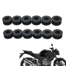 10Pcs Motorcycle Side Cover Rubber Grommets Gasket Fairings For Yamaha For Honda For Suzuki CBR GSXR Ninja ZX YZF Kawasaki Black