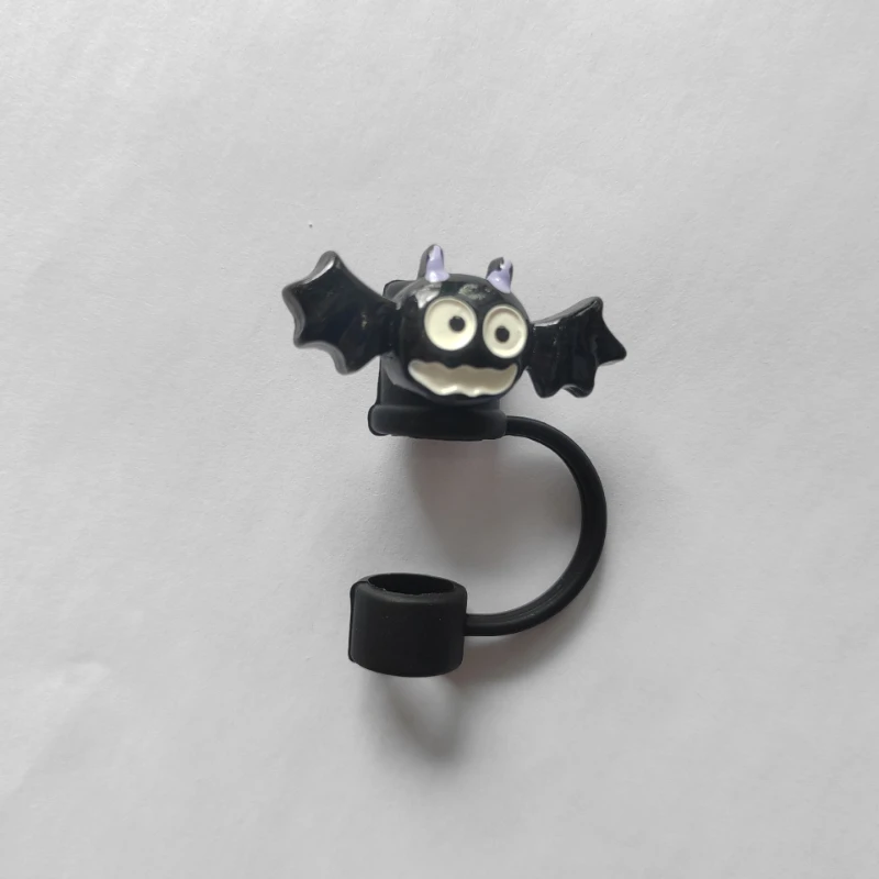 Halloween Silikon Strohhut Stroh abdeckung wieder verwendbare 10mm Stroh kappe, perfekt für Partys und Festivals Halloween Dekoration Geschenke