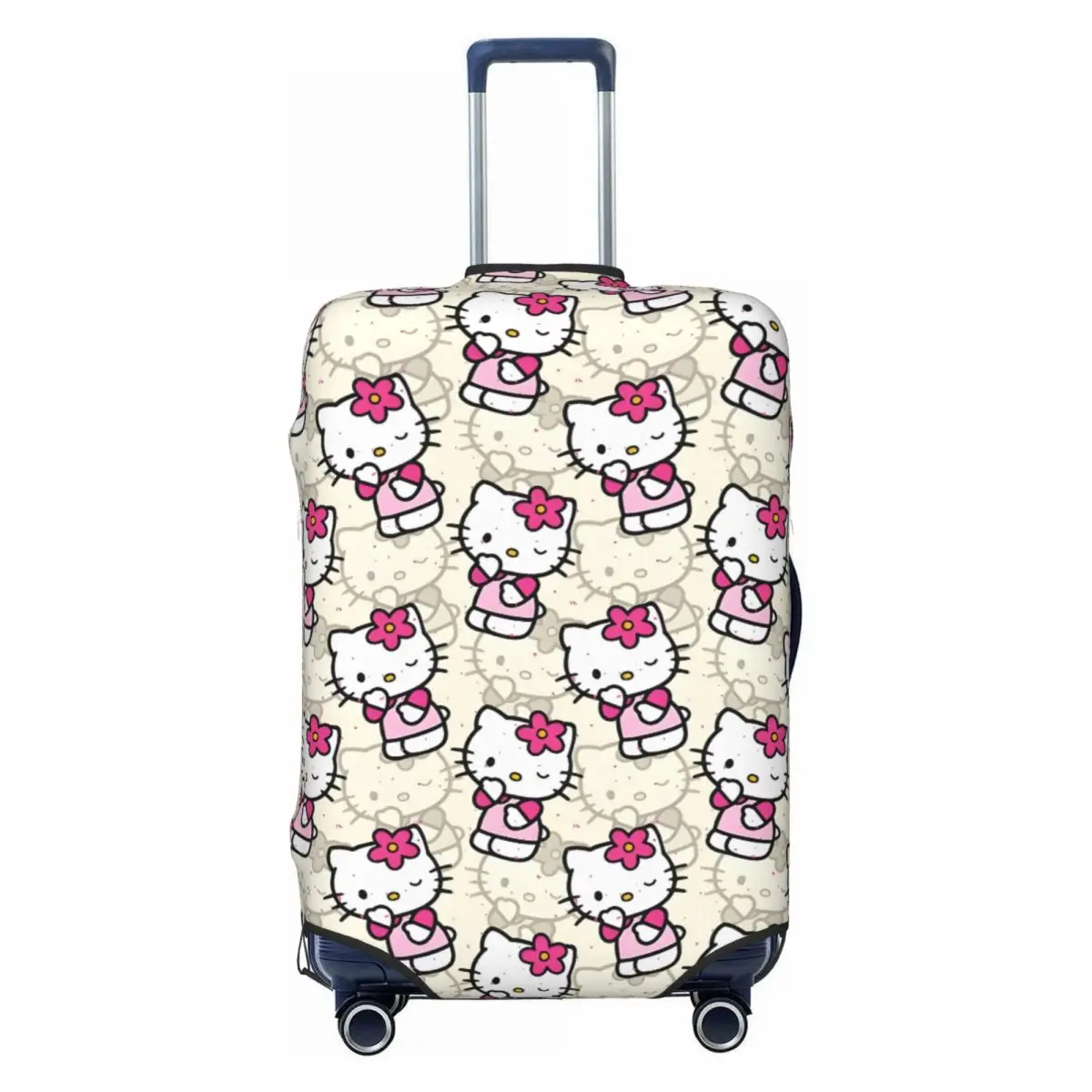 

Custom Sanrio Cat Hello Kitty Luggage Cover Protector Funny Travel Suitcase Protective Cover for 18-32 Inch