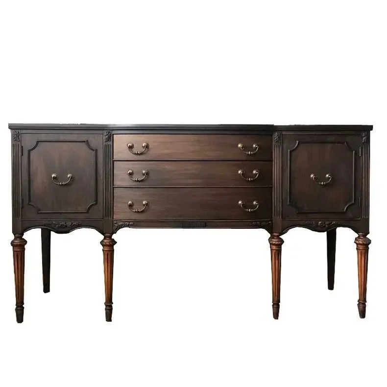 

ls 42Solid wood home bedroom decorative cabinet entrance living room against the wall retro locker