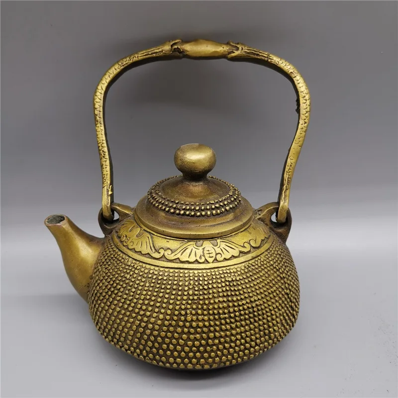 

Guyunzhai 2023, новый латунный антикварный чайник, украшение для дома, декоративные креативные подарки и ремесла, цельный дропшиппинг