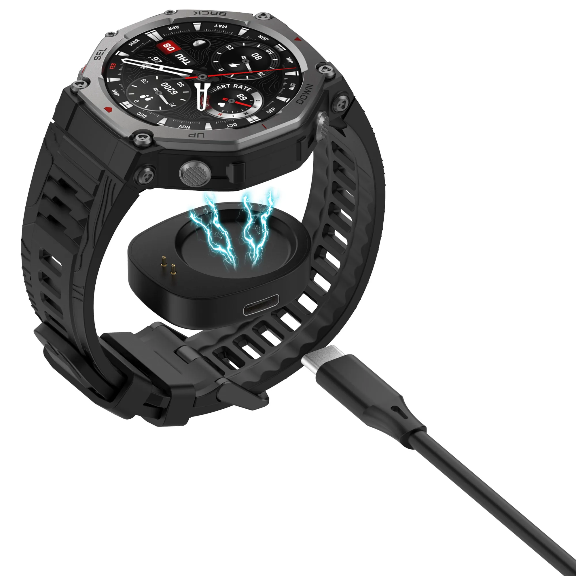 T-Rex 3 Charging Dock for Amazfit T Rex 3 Converter/ Amazfit Balance A2286 Smartwatch Charger Magnetic Charge Adapter (No Cable)