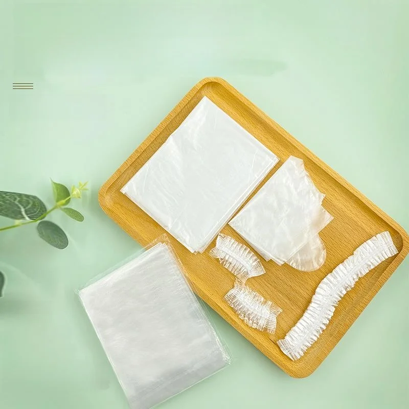 

Disposable Bath Cap Hair Dyeing Kit Four Piece Set oulder Covering Apron Ear Muffs Gloves Home Hair Cutting Perming Oil Tre...