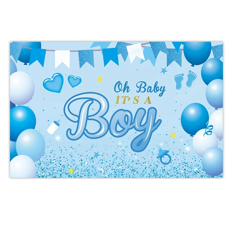 1 PCS Large Durable Fabric Made Baby Shower Party Backdrop Decorations Baby Shower Banner Backdrop Photo Booth Background