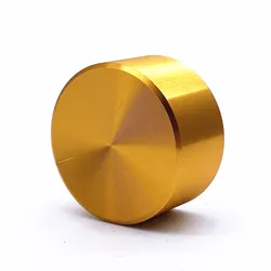 25*13mm Gold Knob Aluminum Alloy Potentiometer Control Knob Volume Audio Knob for 6mm Knurled Shaft Knob