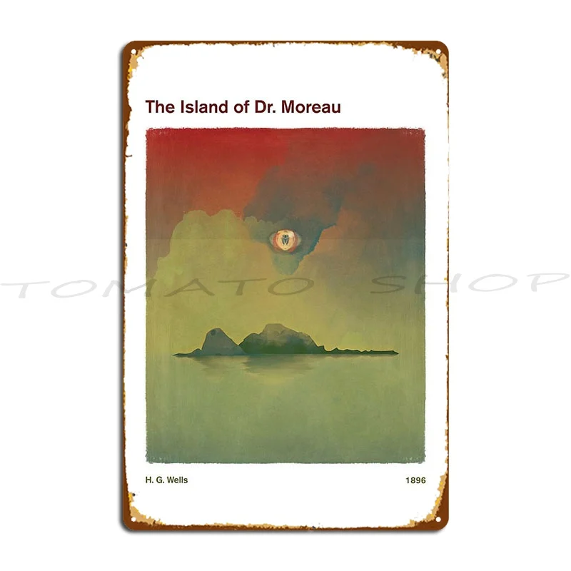 The Island Of Dr Moreau Science Fiction Metal Sign Create Plaques Party Home Customized Tin Sign Poster