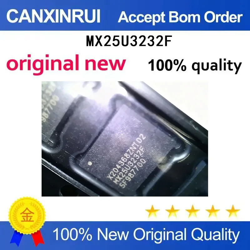 

(5-100 Pieces) MX25U3232FZNI02 MX25U3232F 8-WSON 1.8V 32MB memory IC