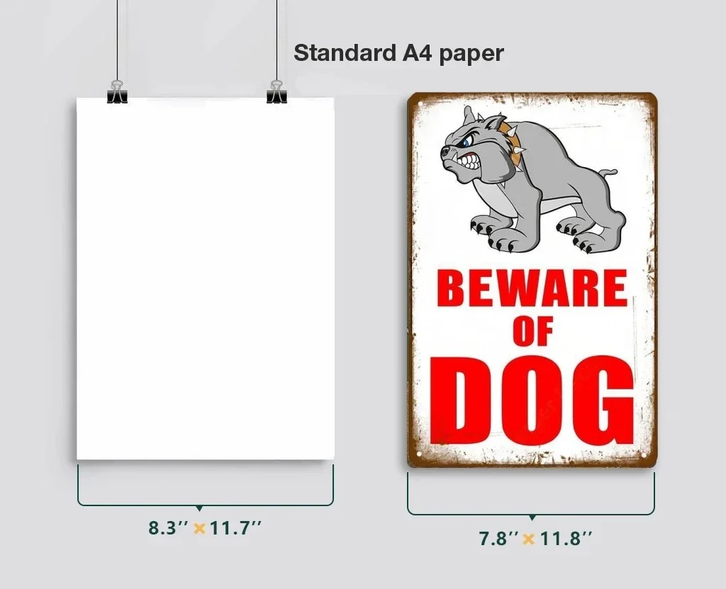 Warning Danger Metal Aluminum Signs Beware Of The Dog Cat Poster Vintage Wall Plaque Courtyard Garden Bar House Man Cave Decor