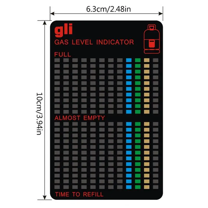 Magnetic Gas Level Indicator Gauge Propane Fuel Gas Tank Bottle Level Indicator Special Tools Kitchen Supplies Utensils