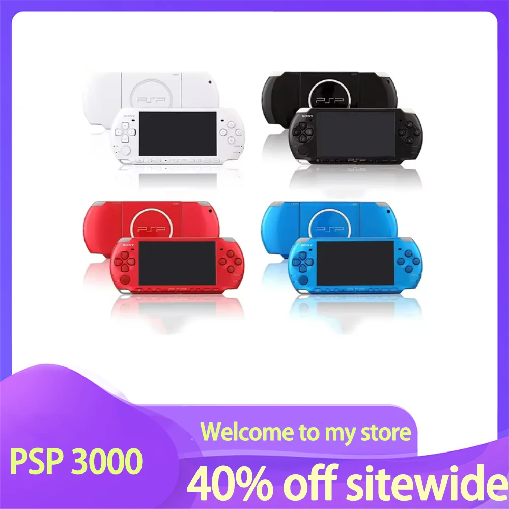 Professionally Refurbished psp 3000 game console P S P handheld gba game doubles handheld FC Includes free games 32gb 64gb