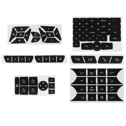 Car Air Condition AC Control Radio Dash Panel Button Repair Sticker Trim Decal for Mercedes-Benz W204 C300 2007-2014