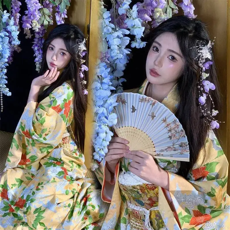 

Summer Fashion Photography Clothes Party Dress Kimono Women Japanese Traditional Yukata Haori Kimonos Cosplay Blouse Gown Female