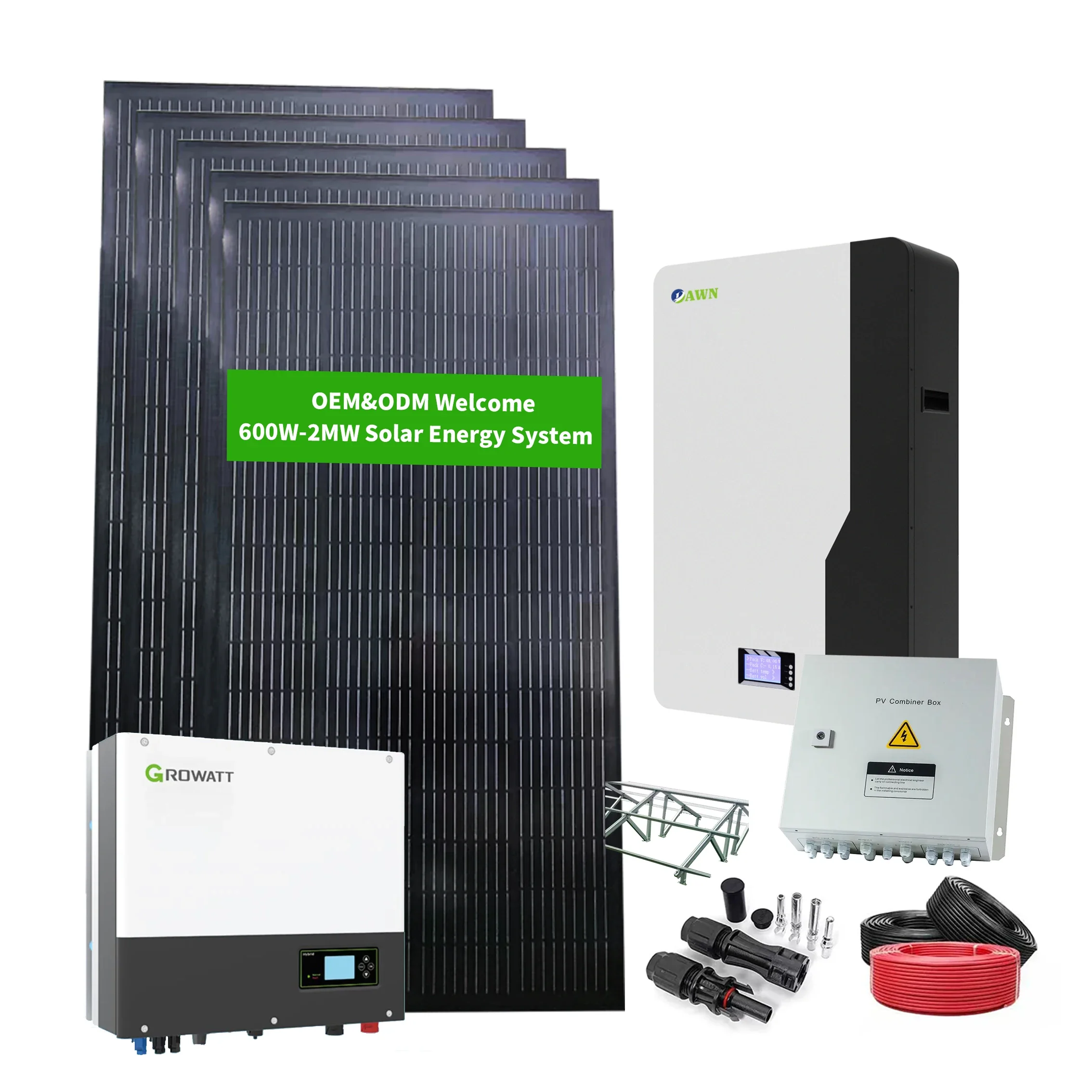 Hybrid MPPT Controller 12KW Mounting Solar Energy System Off Grid 12KVA Solar Water Heater Boiler System For Home