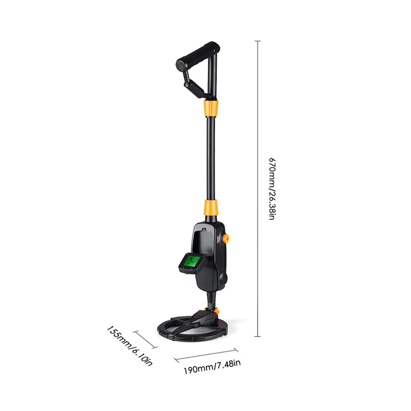 ZIZI 2X Metal Detector sotterraneo con bobina di ricerca impermeabile Rilevatore d'oro Cacciatore di tesori Rilevamento Pinpointer MD1008A