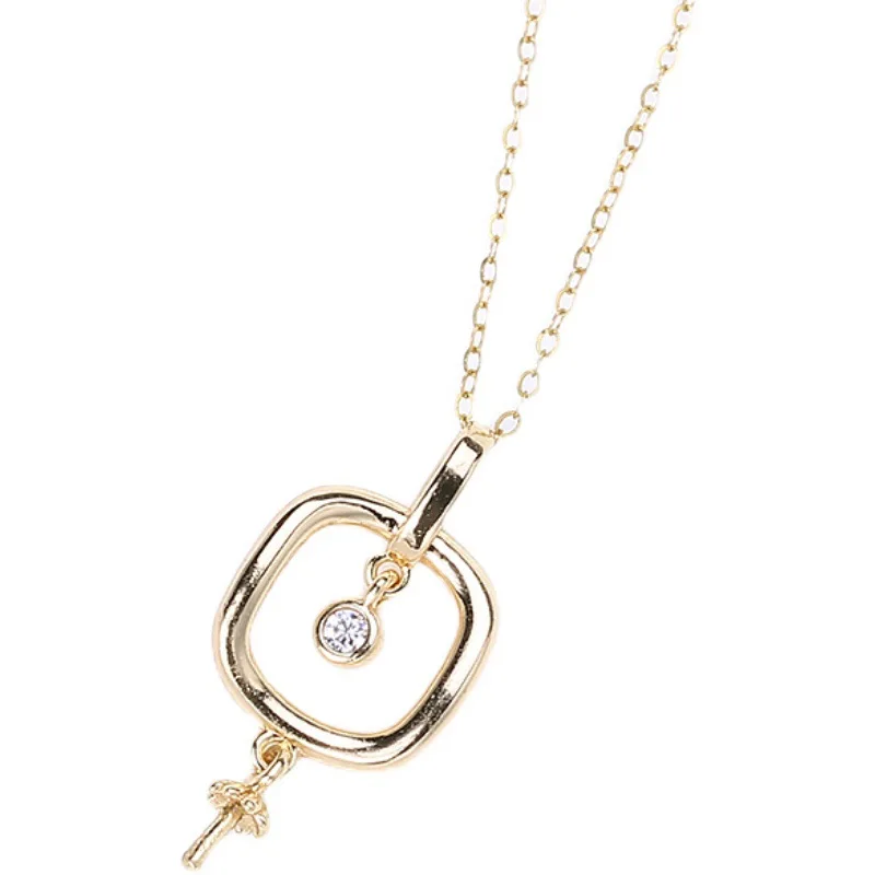 

1 шт. D008, позолоченная 14-каратным золотом подвеска-основа для жемчуга с сохранением цвета, аксессуары для изготовления украшений своими руками (жемчуг и цепочка не входят в комплект)