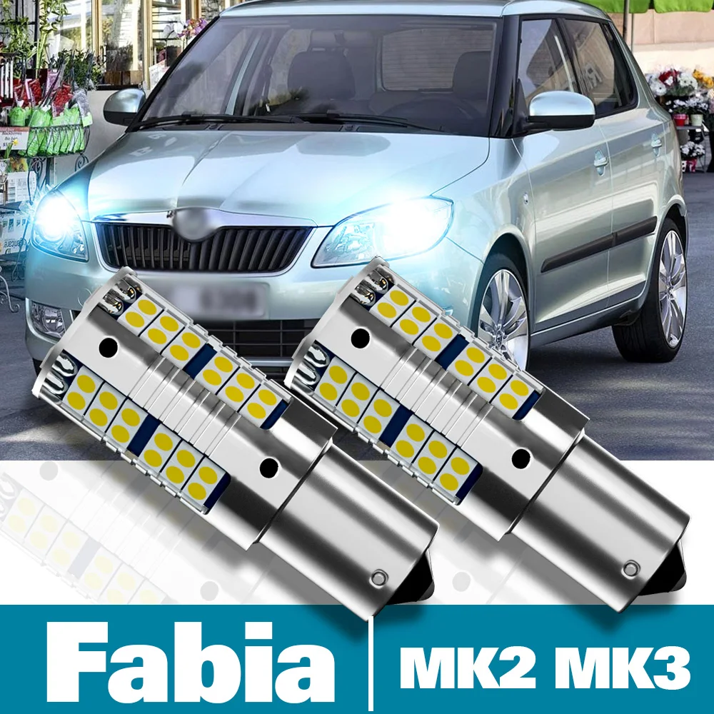 

2pcs LED Daytime Running Light DRL For Skoda Fabia 2 MK2 3 MK3 Accessories 2011 2012 2013 2014 2015 2016 2017 2018 2019 2020